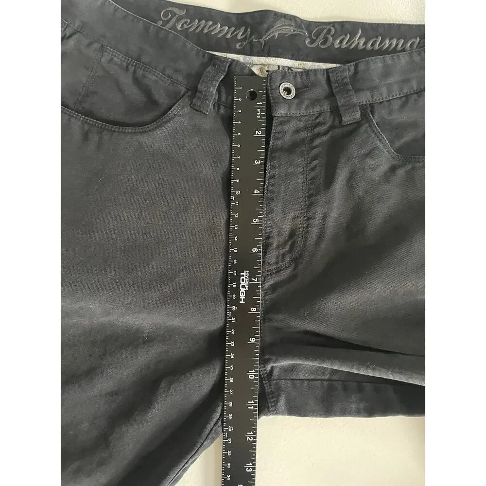 Tommy Bahama Pants Mens 32 Dark Gray Casual Comfort Relaxed Fit Chino Jeans